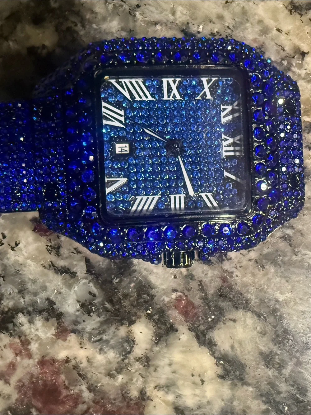 Blue Sparkle Fashion Watch for Men -